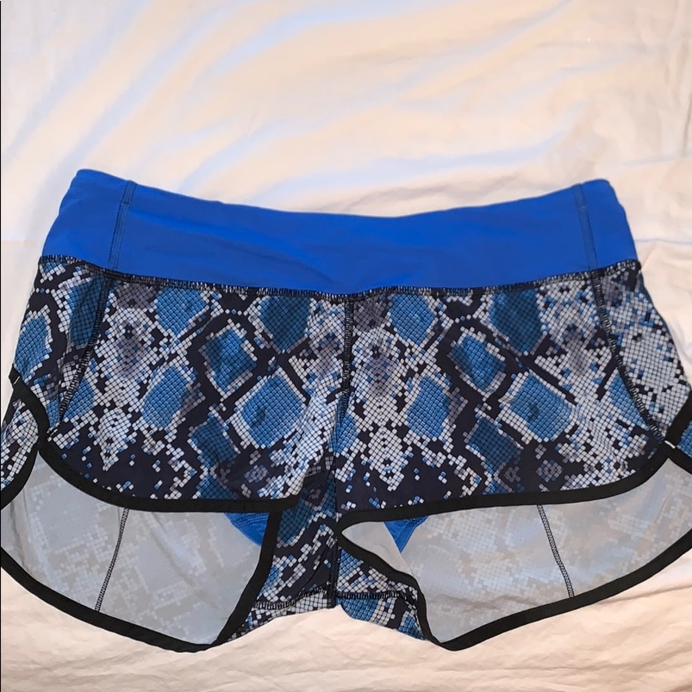 Blue lulu lemon shorts